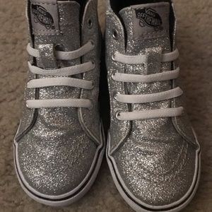 Vans Sparkling Hightop Girl Sneakers Size 8